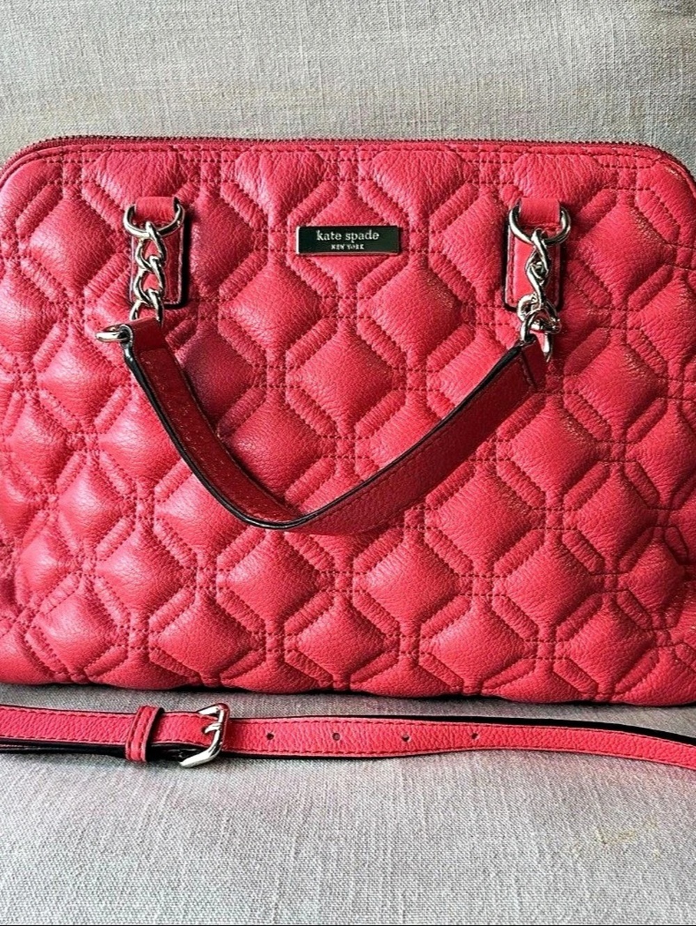 Kate Spade Quilted Shoulder Bag in Pink